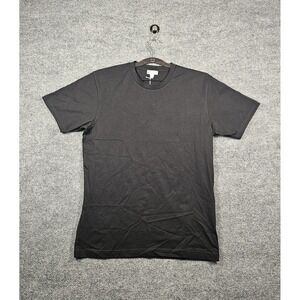 Sunspel Shirt Sleeve Tee T-Shirt Men's Size Medium Black NWT 100% Cotton